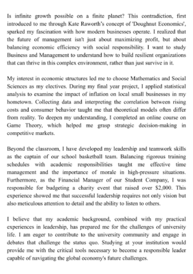 motivační dopis vzor 